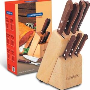 Cuchillos Tramontina Tradicional c/ Taco de Madera 8pzs 22299/026